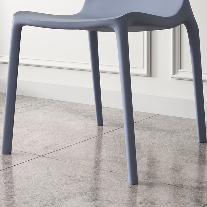 Nordic Style Plastic Dining Chairs Kitchen Armless Dining Chairs Clearhalo 'Dining Chairs' 'Dining Tables & Seating' 'dining_chair' 'Furniture' 'furniture_dining_chair' 'Kitchen & Dining Furniture' 4792703