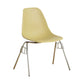 Modern Design Armless Solid Back Chair Plastic Stacking Side Chairs Yellow 1 Piece Clearhalo 'Dining Chairs' 'Dining Tables & Seating' 'dining_chair' 'Furniture' 'furniture_dining_chair' 'Kitchen & Dining Furniture' 4792717