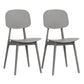 Nordic Style Open Back Dining Side Chair for Home Plastic Dining Armless Chairs Grey 2 Piece Set Clearhalo 'Dining Chairs' 'Dining Tables & Seating' 'dining_chair' 'furn' 'furn_dining_chair' 'Furniture' 'furniture_dining_chair' 'Kitchen & Dining Furniture' 4792750