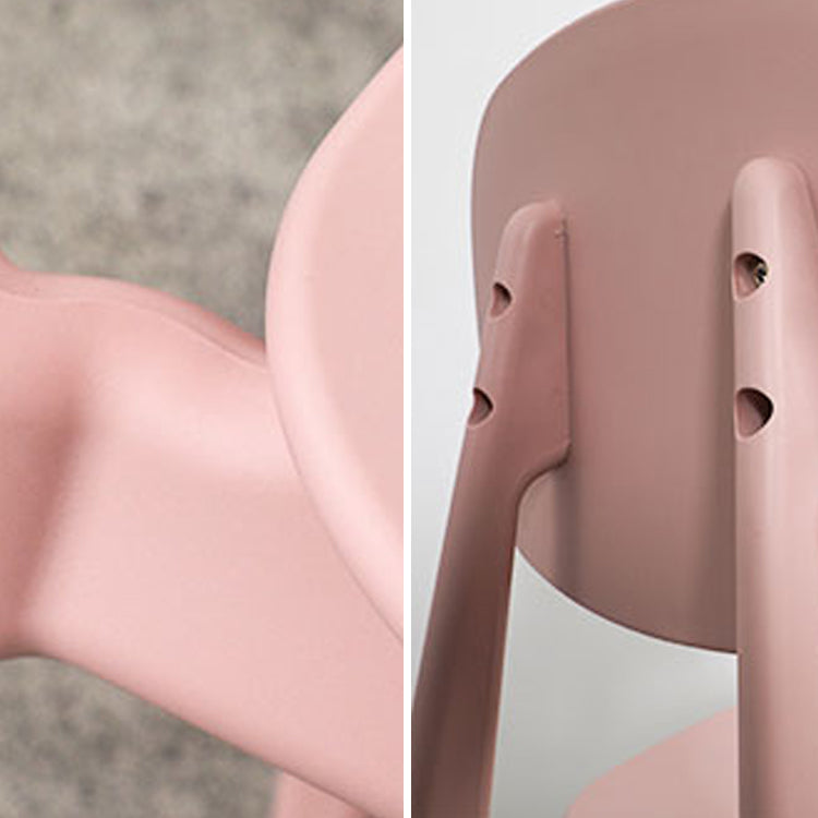 Nordic Style Open Back Dining Side Chair for Home Plastic Dining Armless Chairs Clearhalo 'Dining Chairs' 'Dining Tables & Seating' 'dining_chair' 'furn' 'furn_dining_chair' 'Furniture' 'furniture_dining_chair' 'Kitchen & Dining Furniture' 4792754