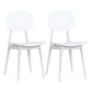 Nordic Style Open Back Dining Side Chair for Home Plastic Dining Armless Chairs White 2 Piece Set Clearhalo 'Dining Chairs' 'Dining Tables & Seating' 'dining_chair' 'furn' 'furn_dining_chair' 'Furniture' 'furniture_dining_chair' 'Kitchen & Dining Furniture' 4792755
