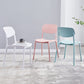 Nordic Glam Style Chairs Kitchen Armless Chair with Plastic Legs Clearhalo 'Dining Chairs' 'Dining Tables & Seating' 'dining_chair' 'Furniture' 'furniture_dining_chair' 'Kitchen & Dining Furniture' 4792771
