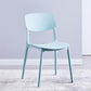 Nordic Glam Style Chairs Kitchen Armless Chair with Plastic Legs Light Blue 1 Piece Clearhalo 'Dining Chairs' 'Dining Tables & Seating' 'dining_chair' 'Furniture' 'furniture_dining_chair' 'Kitchen & Dining Furniture' 4792792