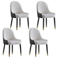 Glam Scalable Dinette Set 1/4/5/7 Pieces Round Dining Table Set with Sintered Stone Top 4 Black-white Chairs Clearhalo 'Dining Room Sets' 'Dining Tables & Seating' 'dining_room_set' 'furn' 'furn_dining_room_set' 'Furniture' 'furniture_dining_room_set' 'Kitchen & Dining Furniture' 4792836