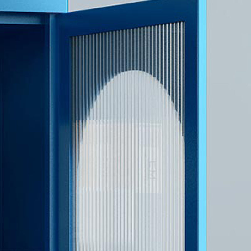 Metal Industrial Standard Bookcase Vertical Bookcase with Glass Door Clearhalo 'Bookcases' 'furn' 'furn_bookcases' 'Furniture' 'furniture_bookcases' 'kitchen' 'kitchen_bookcases' 'Living Room Furniture' 'Office Furniture' 4792861