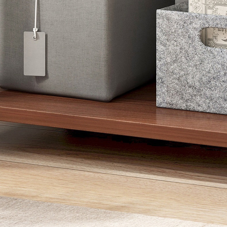 Modern Style Open Bookshelf Wooden Shelf Bookcase with Caster Wheels Clearhalo 'Bookcases' 'furn' 'furn_bookcases' 'Furniture' 'furniture_bookcases' 'kitchen' 'kitchen_bookcases' 'Living Room Furniture' 'Office Furniture' 4792885