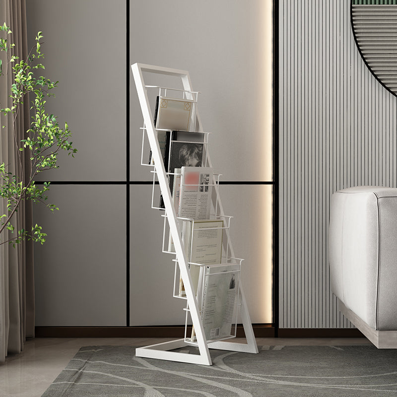 Industrial Ladder Bookcase Metal Vertical Shelf Bookcase for Home Office Clearhalo 'Bookcases' 'furn' 'furn_bookcases' 'Furniture' 'furniture_bookcases' 'kitchen' 'kitchen_bookcases' 'Living Room Furniture' 'Office Furniture' 4792914