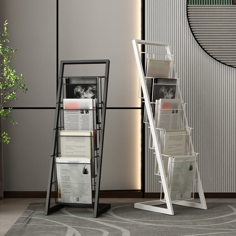 Industrial Ladder Bookcase Metal Vertical Shelf Bookcase for Home Office Clearhalo 'Bookcases' 'furn' 'furn_bookcases' 'Furniture' 'furniture_bookcases' 'kitchen' 'kitchen_bookcases' 'Living Room Furniture' 'Office Furniture' 4792921