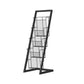 Industrial Ladder Bookcase Metal Vertical Shelf Bookcase for Home Office 13"L x 13"W x 36.6"H Black Clearhalo 'Bookcases' 'furn' 'furn_bookcases' 'Furniture' 'furniture_bookcases' 'kitchen' 'kitchen_bookcases' 'Living Room Furniture' 'Office Furniture' 4792924