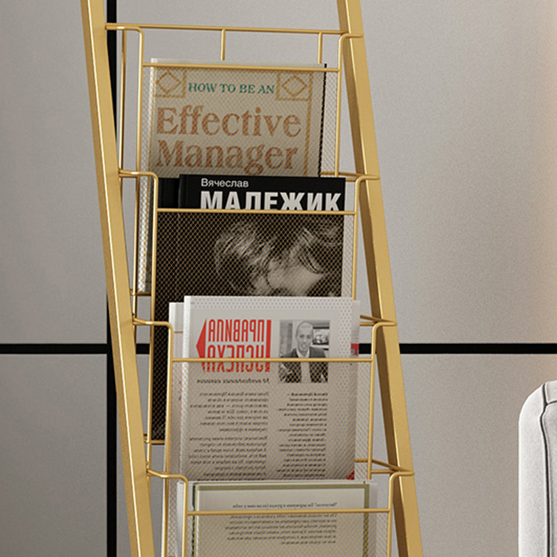 Industrial Ladder Bookcase Metal Vertical Shelf Bookcase for Home Office Clearhalo 'Bookcases' 'furn' 'furn_bookcases' 'Furniture' 'furniture_bookcases' 'kitchen' 'kitchen_bookcases' 'Living Room Furniture' 'Office Furniture' 4792925