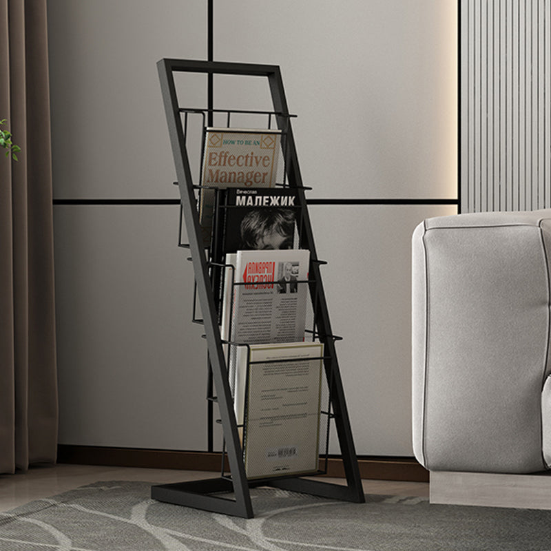 Industrial Ladder Bookcase Metal Vertical Shelf Bookcase for Home Office Clearhalo 'Bookcases' 'furn' 'furn_bookcases' 'Furniture' 'furniture_bookcases' 'kitchen' 'kitchen_bookcases' 'Living Room Furniture' 'Office Furniture' 4792934