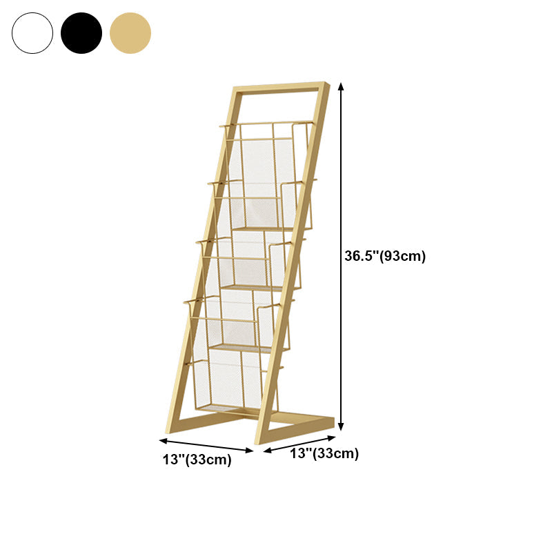 Industrial Ladder Bookcase Metal Vertical Shelf Bookcase for Home Office Clearhalo 'Bookcases' 'furn' 'furn_bookcases' 'Furniture' 'furniture_bookcases' 'kitchen' 'kitchen_bookcases' 'Living Room Furniture' 'Office Furniture' 4792935