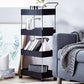 Contemporary Open Etagere Bookshelf with Steel Frame Plastic Bookshelf Clearhalo 'Bookcases' 'furn' 'furn_bookcases' 'Furniture' 'furniture_bookcases' 'kitchen' 'kitchen_bookcases' 'Living Room Furniture' 'Office Furniture' 4792942