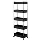 Contemporary Open Etagere Bookshelf with Steel Frame Plastic Bookshelf Clearhalo 'Bookcases' 'furn' 'furn_bookcases' 'Furniture' 'furniture_bookcases' 'kitchen' 'kitchen_bookcases' 'Living Room Furniture' 'Office Furniture' 4792944