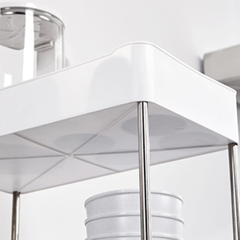 Contemporary Open Etagere Bookshelf with Steel Frame Plastic Bookshelf Clearhalo 'Bookcases' 'furn' 'furn_bookcases' 'Furniture' 'furniture_bookcases' 'kitchen' 'kitchen_bookcases' 'Living Room Furniture' 'Office Furniture' 4792945