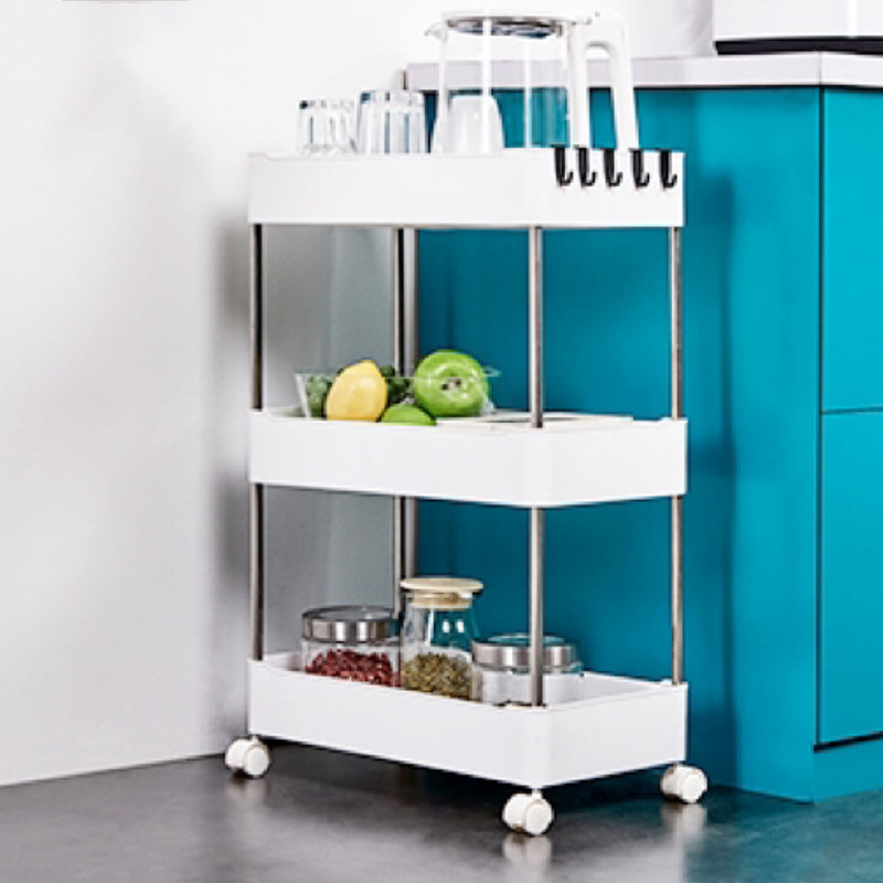 Contemporary Open Etagere Bookshelf with Steel Frame Plastic Bookshelf Clearhalo 'Bookcases' 'furn' 'furn_bookcases' 'Furniture' 'furniture_bookcases' 'kitchen' 'kitchen_bookcases' 'Living Room Furniture' 'Office Furniture' 4792954