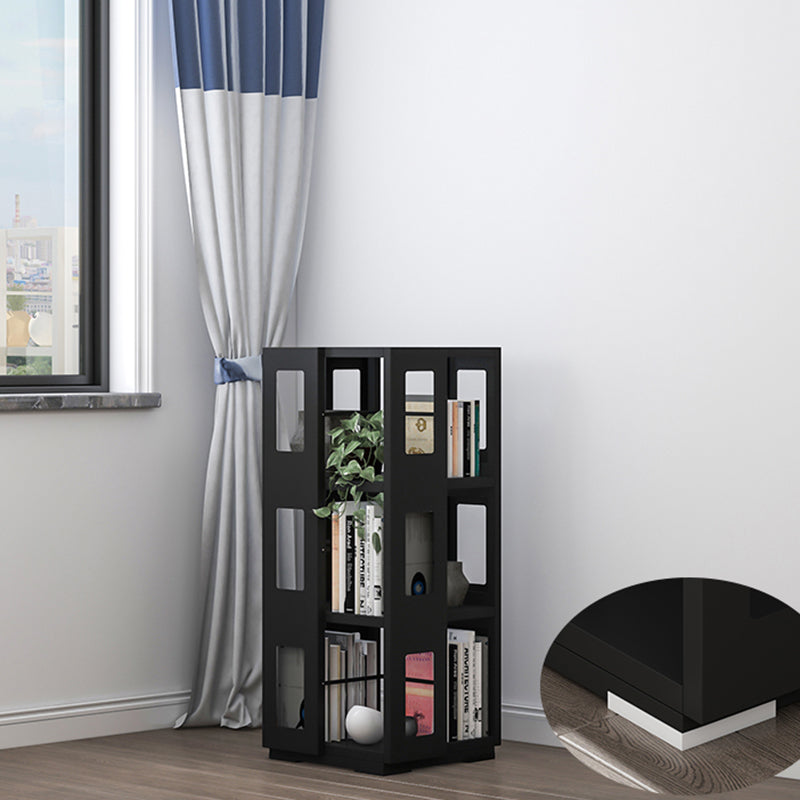 3-Shelf Metal Standard Bookcase Industrial Book Shelf,39.4" H x 17.7" W 17.7"L x 17.7"W x 41.3"H Matte Black Clearhalo 'Bookcases' 'furn' 'furn_bookcases' 'Furniture' 'furniture_bookcases' 'kitchen' 'kitchen_bookcases' 'Living Room Furniture' 'Office Furniture' 4792961