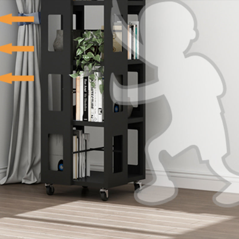 3-Shelf Metal Standard Bookcase Industrial Book Shelf,39.4" H x 17.7" W Clearhalo 'Bookcases' 'furn' 'furn_bookcases' 'Furniture' 'furniture_bookcases' 'kitchen' 'kitchen_bookcases' 'Living Room Furniture' 'Office Furniture' 4792964