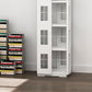 3-Shelf Metal Standard Bookcase Industrial Book Shelf,39.4" H x 17.7" W Clearhalo 'Bookcases' 'furn' 'furn_bookcases' 'Furniture' 'furniture_bookcases' 'kitchen' 'kitchen_bookcases' 'Living Room Furniture' 'Office Furniture' 4792966
