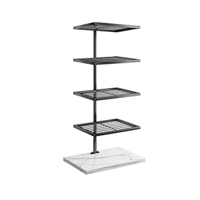 Open Back Bookshelf Modern Style Invisible Bookcase for Study Room and Office 15.7"L x 11"W x 31.1"H Black Clearhalo 'Bookcases' 'furn' 'furn_bookcases' 'Furniture' 'furniture_bookcases' 'kitchen' 'kitchen_bookcases' 'Living Room Furniture' 'Office Furniture' 4792992