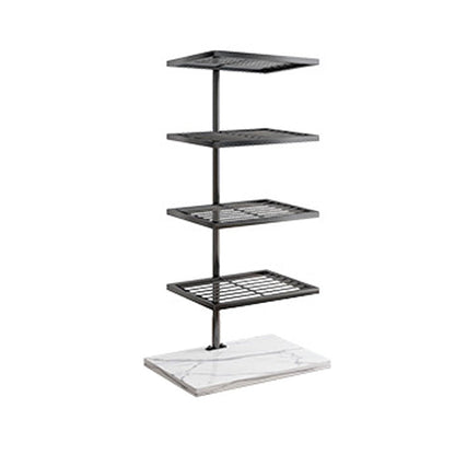 Open Back Bookshelf Modern Style Invisible Bookcase for Study Room and Office 15.7"L x 11"W x 31.1"H Black Clearhalo 'Bookcases' 'furn' 'furn_bookcases' 'Furniture' 'furniture_bookcases' 'kitchen' 'kitchen_bookcases' 'Living Room Furniture' 'Office Furniture' 4792992