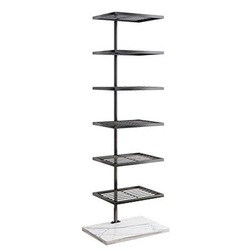 Open Back Bookshelf Modern Style Invisible Bookcase for Study Room and Office 15.7"L x 11"W x 44.5"H Black Clearhalo 'Bookcases' 'furn' 'furn_bookcases' 'Furniture' 'furniture_bookcases' 'kitchen' 'kitchen_bookcases' 'Living Room Furniture' 'Office Furniture' 4792993