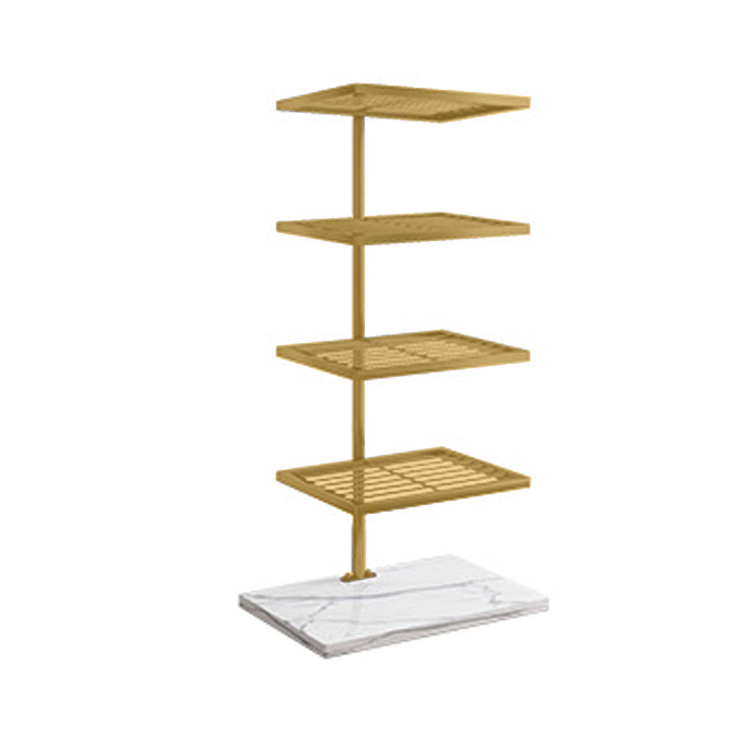 Open Back Bookshelf Modern Style Invisible Bookcase for Study Room and Office 15.7"L x 11"W x 31.1"H Gold Clearhalo 'Bookcases' 'furn' 'furn_bookcases' 'Furniture' 'furniture_bookcases' 'kitchen' 'kitchen_bookcases' 'Living Room Furniture' 'Office Furniture' 4792995