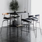 Industrial Leather Bristol Stool Matte Finish Footrest Low Back Barstool Clearhalo 'Bar Furniture' 'Bar Stools' 'bar_stools' 'furn' 'furn_bar_stools' 'Furniture' 'furniture_bar_stools' 'Kitchen & Dining Furniture' 4793015