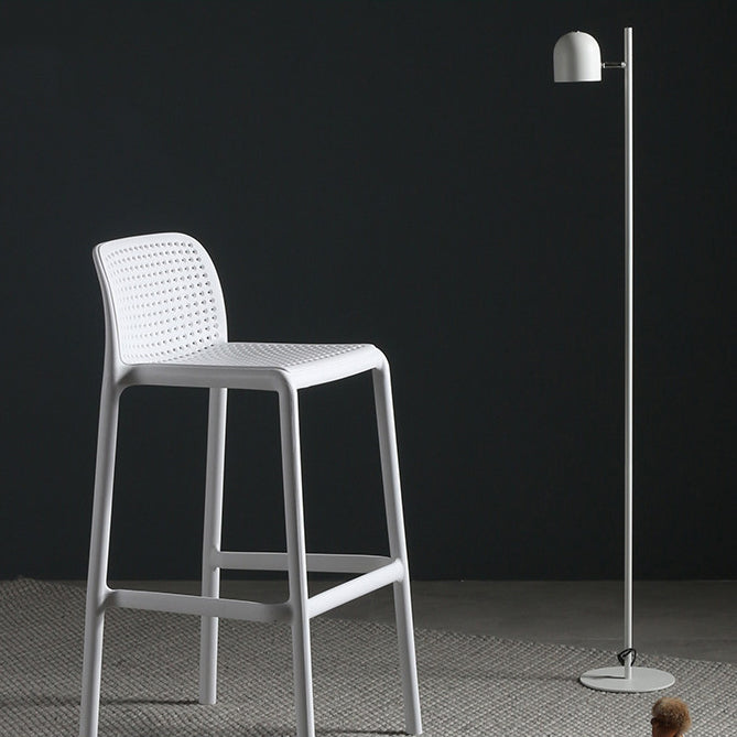 Nordic Bar-stool Plastic Counter Bar Stool for Kitchen Bar with Plastic Legs Clearhalo 'Bar Furniture' 'Bar Stools' 'bar_stools' 'furn' 'furn_bar_stools' 'Furniture' 'furniture_bar_stools' 'Kitchen & Dining Furniture' 4793040