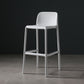 Nordic Bar-stool Plastic Counter Bar Stool for Kitchen Bar with Plastic Legs White 1 Piece Clearhalo 'Bar Furniture' 'Bar Stools' 'bar_stools' 'furn' 'furn_bar_stools' 'Furniture' 'furniture_bar_stools' 'Kitchen & Dining Furniture' 4793046
