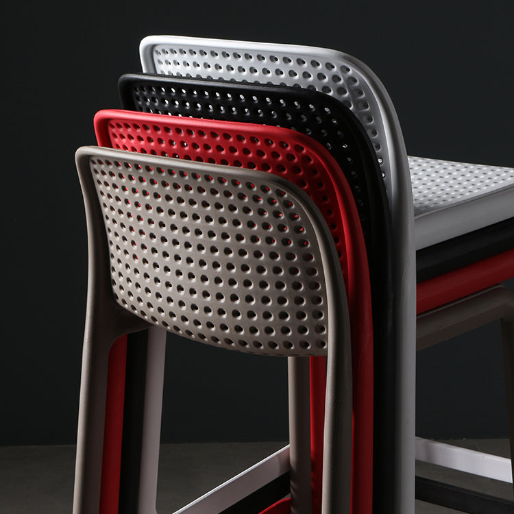 Nordic Bar-stool Plastic Counter Bar Stool for Kitchen Bar with Plastic Legs Clearhalo 'Bar Furniture' 'Bar Stools' 'bar_stools' 'furn' 'furn_bar_stools' 'Furniture' 'furniture_bar_stools' 'Kitchen & Dining Furniture' 4793051