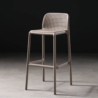 Nordic Bar-stool Plastic Counter Bar Stool for Kitchen Bar with Plastic Legs Sand 1 Piece Bar Stool(30"H) Clearhalo 'Bar Furniture' 'Bar Stools' 'bar_stools' 'furn' 'furn_bar_stools' 'Furniture' 'furniture_bar_stools' 'Kitchen & Dining Furniture' 4793052