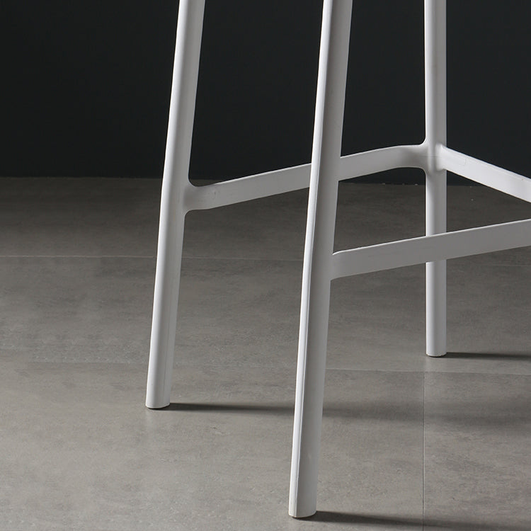 Nordic Bar-stool Plastic Counter Bar Stool for Kitchen Bar with Plastic Legs Clearhalo 'Bar Furniture' 'Bar Stools' 'bar_stools' 'furn' 'furn_bar_stools' 'Furniture' 'furniture_bar_stools' 'Kitchen & Dining Furniture' 4793055