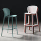 Nordic Bar-stool Plastic Counter Bar Stool for Kitchen Bar with Plastic Legs Clearhalo 'Bar Furniture' 'Bar Stools' 'bar_stools' 'furn' 'furn_bar_stools' 'Furniture' 'furniture_bar_stools' 'Kitchen & Dining Furniture' 4793059