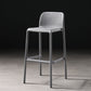 Nordic Bar-stool Plastic Counter Bar Stool for Kitchen Bar with Plastic Legs Grey 1 Piece Bar Stool(30"H) Clearhalo 'Bar Furniture' 'Bar Stools' 'bar_stools' 'furn' 'furn_bar_stools' 'Furniture' 'furniture_bar_stools' 'Kitchen & Dining Furniture' 4793065