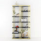 82.67"H Bookshelf Gold Glam Style Open Back Bookcase for Home Office Study Room Gold-Black Clearhalo 'Bookcases' 'furn' 'furn_bookcases' 'Furniture' 'furniture_bookcases' 'kitchen' 'kitchen_bookcases' 'Living Room Furniture' 'Office Furniture' 4793127