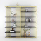 82.67"H Bookshelf Gold Glam Style Open Back Bookcase for Home Office Study Room 78.7"L x 11.8"W x 82.7"H Gold-Black Clearhalo 'Bookcases' 'furn' 'furn_bookcases' 'Furniture' 'furniture_bookcases' 'kitchen' 'kitchen_bookcases' 'Living Room Furniture' 'Office Furniture' 4793131