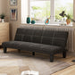 Modern Biscuit Back Standard Sofa 2/3-Seater Velvet Armless Convertible Sofa Clearhalo 'furn' 'furn_sofas' 'Furniture' 'furniture_sofas' 'kitchen' 'kitchen_sofas' 'Living Room Furniture' 'Sofa' 'sofas' 4795398