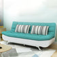 74.80" W √ó 33.46" D √ó 35.43" H Linen Biscuit Back Armless Sofa with Storage Blue-White Clearhalo 'furn' 'furn_sofas' 'Furniture' 'furniture_sofas' 'kitchen' 'kitchen_sofas' 'Living Room Furniture' 'Sofa' 'sofas' 4795415