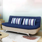 74.80" W √ó 33.46" D √ó 35.43" H Linen Biscuit Back Armless Sofa with Storage Blue-Brown Clearhalo 'furn' 'furn_sofas' 'Furniture' 'furniture_sofas' 'kitchen' 'kitchen_sofas' 'Living Room Furniture' 'Sofa' 'sofas' 4795417