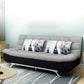 74.80" W √ó 33.46" D √ó 35.43" H Linen Biscuit Back Armless Sofa with Storage Gray Black Clearhalo 'furn' 'furn_sofas' 'Furniture' 'furniture_sofas' 'kitchen' 'kitchen_sofas' 'Living Room Furniture' 'Sofa' 'sofas' 4795422