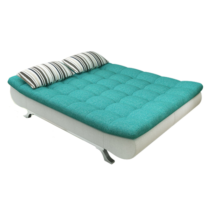 74.80" W √ó 33.46" D √ó 35.43" H Linen Biscuit Back Armless Sofa with Storage Clearhalo 'furn' 'furn_sofas' 'Furniture' 'furniture_sofas' 'kitchen' 'kitchen_sofas' 'Living Room Furniture' 'Sofa' 'sofas' 4795423