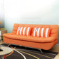 74.80" W √ó 33.46" D √ó 35.43" H Linen Biscuit Back Armless Sofa with Storage Orange Clearhalo 'furn' 'furn_sofas' 'Furniture' 'furniture_sofas' 'kitchen' 'kitchen_sofas' 'Living Room Furniture' 'Sofa' 'sofas' 4795437