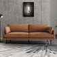 Square Arm Sofa Pure Color Latex Filled Sofa for Home Apartment Orange Clearhalo 'furn' 'furn_sofas' 'Furniture' 'furniture_sofas' 'kitchen' 'kitchen_sofas' 'Living Room Furniture' 'Sofa' 'sofas' 4795469
