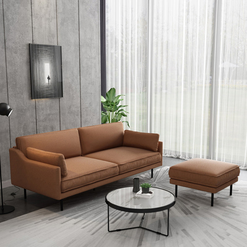 Square Arm Sofa Pure Color Latex Filled Sofa for Home Apartment Clearhalo 'furn' 'furn_sofas' 'Furniture' 'furniture_sofas' 'kitchen' 'kitchen_sofas' 'Living Room Furniture' 'Sofa' 'sofas' 4795470