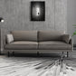 Square Arm Sofa Pure Color Latex Filled Sofa for Home Apartment Grey Clearhalo 'furn' 'furn_sofas' 'Furniture' 'furniture_sofas' 'kitchen' 'kitchen_sofas' 'Living Room Furniture' 'Sofa' 'sofas' 4795474