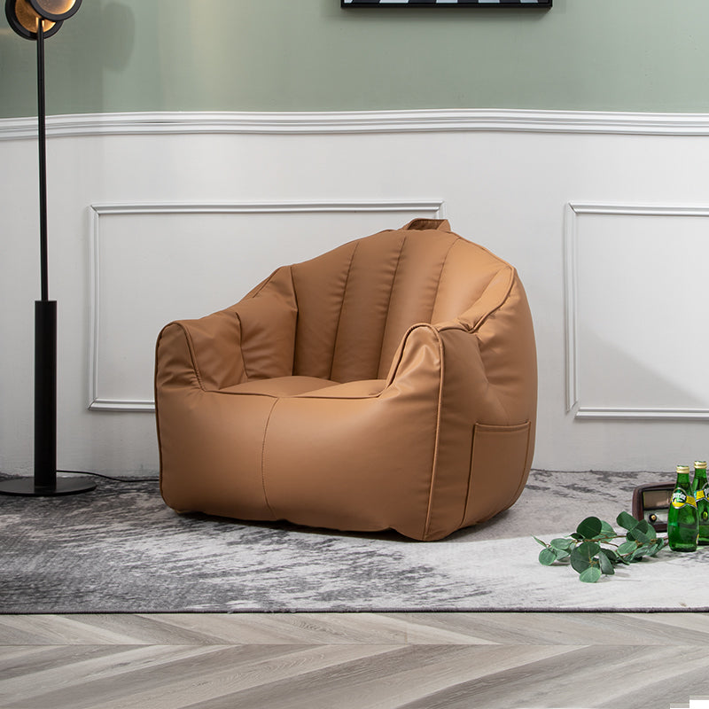 Contemporary Faux Leather Pillow Top Arm Sofa Sewn Pillow Back Sofa for Apartment Clearhalo 'furn' 'furn_sofas' 'Furniture' 'furniture_sofas' 'kitchen' 'kitchen_sofas' 'Living Room Furniture' 'Sofa' 'sofas' 4795552