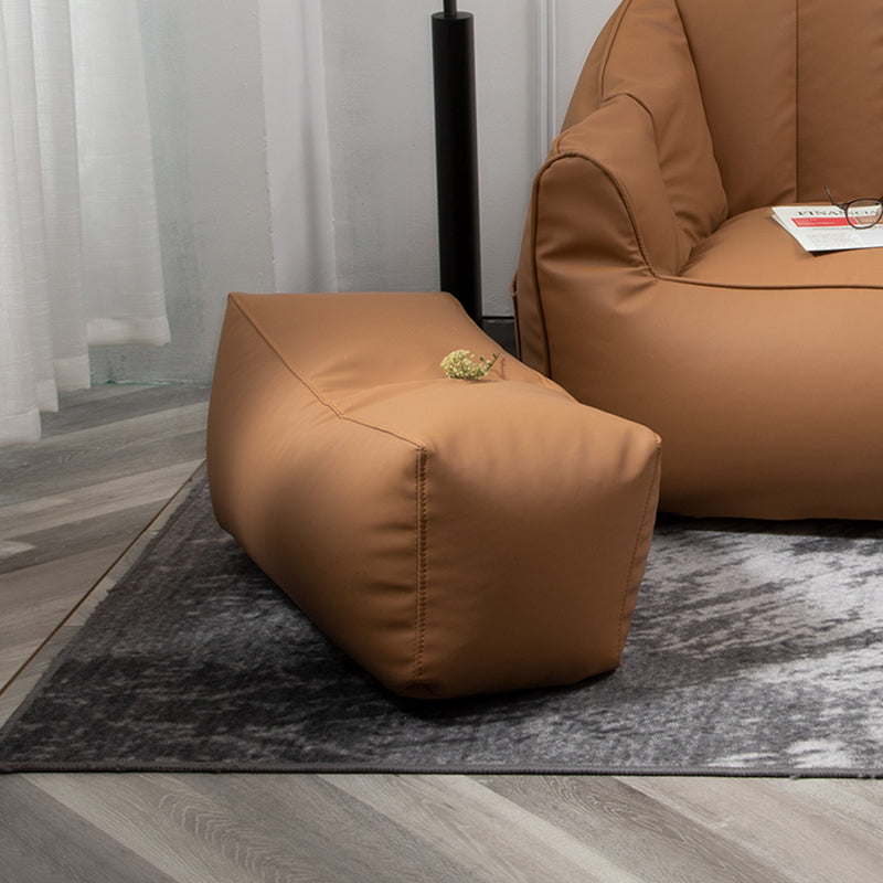 Contemporary Faux Leather Pillow Top Arm Sofa Sewn Pillow Back Sofa for Apartment Clearhalo 'furn' 'furn_sofas' 'Furniture' 'furniture_sofas' 'kitchen' 'kitchen_sofas' 'Living Room Furniture' 'Sofa' 'sofas' 4795555