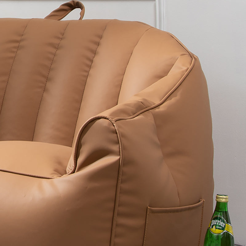 Contemporary Faux Leather Pillow Top Arm Sofa Sewn Pillow Back Sofa for Apartment Clearhalo 'furn' 'furn_sofas' 'Furniture' 'furniture_sofas' 'kitchen' 'kitchen_sofas' 'Living Room Furniture' 'Sofa' 'sofas' 4795556