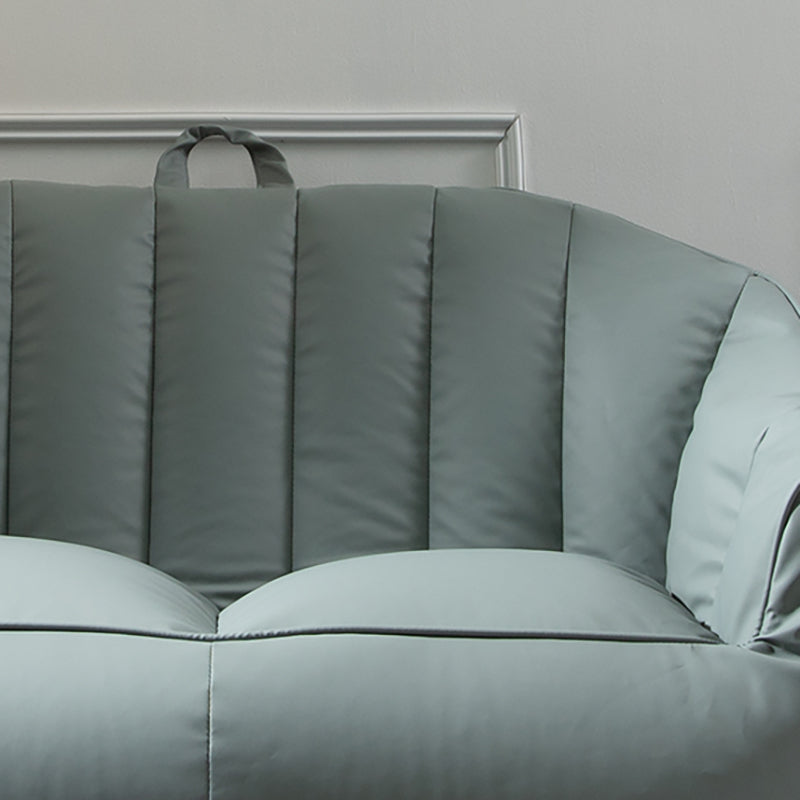 Contemporary Faux Leather Pillow Top Arm Sofa Sewn Pillow Back Sofa for Apartment Clearhalo 'furn' 'furn_sofas' 'Furniture' 'furniture_sofas' 'kitchen' 'kitchen_sofas' 'Living Room Furniture' 'Sofa' 'sofas' 4795557